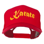 Karate Embroidered Mesh Trucker Cap