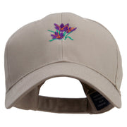Realistic Saffron Embroidered Low Profile Structured Cap - Khaki OSFM