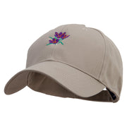 Realistic Saffron Embroidered Low Profile Structured Cap - Khaki OSFM