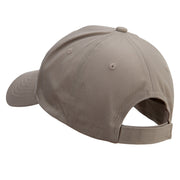 Realistic Saffron Embroidered Low Profile Structured Cap - Khaki OSFM