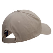 Realistic Saffron Embroidered Low Profile Structured Cap - Khaki OSFM