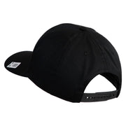 US Marine Corps Emblem Embroidered Solid Cotton Twill Pro Style Cap - Black OSFM