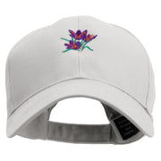 Realistic Saffron Embroidered Low Profile Structured Cap - White OSFM
