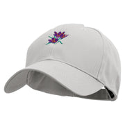 Realistic Saffron Embroidered Low Profile Structured Cap - White OSFM