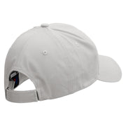 Realistic Saffron Embroidered Low Profile Structured Cap - White OSFM