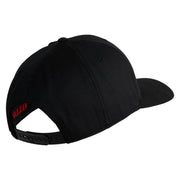 US Marine Corps Veteran Emblem Embroidered Solid Cotton Twill Pro Style Cap - Black OSFM