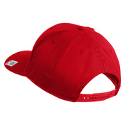 US Marine Corps Veteran Emblem Embroidered Solid Cotton Twill Pro Style Cap - Red OSFM