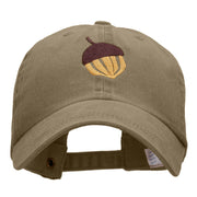 Acorn Embroidered Pigment Dyed Wash Cap