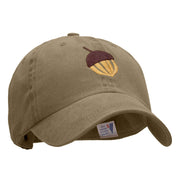 Acorn Embroidered Pigment Dyed Wash Cap