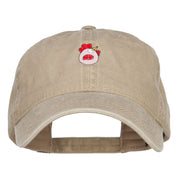 Easter Chicken Egg Embroidered Washed Cap