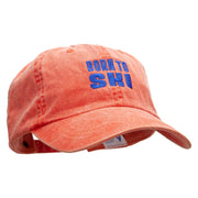 Born To Ski Embroidered Unstructured Cotton Cap