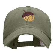 Acorn Embroidered Pigment Dyed Wash Cap