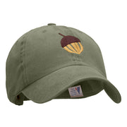 Acorn Embroidered Pigment Dyed Wash Cap