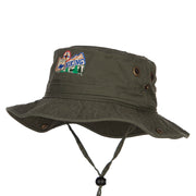 Hiking Map Patched Washed Hunting Hat