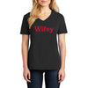 Wifey Graphic Design Ladies V-Neck