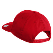 US Marine Corps Retired Emblem Embroidered Solid Cotton Twill Pro Style Cap - Red OSFM