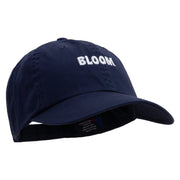 Bloom Embroidered Low Profile Dyed Cotton Twill Cap - Navy OSFM