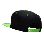 Retro Neon Green Kwanzaa Embroidered Wool Blend 2 Tone Cap