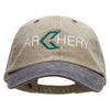 Green Arrow Archery Embroidered Pigment Dyed Wash Caps