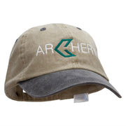 Green Arrow Archery Embroidered Pigment Dyed Wash Caps