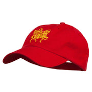 Knight on Horseback Embroidered Washed Cap