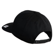 US Marine Corps Retired Emblem Embroidered Solid Cotton Twill Pro Style Cap - Black OSFM