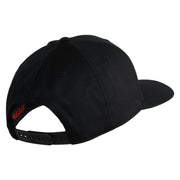 US Marine Corps Retired Emblem Embroidered Solid Cotton Twill Pro Style Cap - Black OSFM