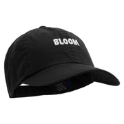 Bloom Embroidered Low Profile Dyed Cotton Twill Cap - Black OSFM