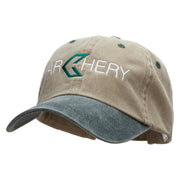 Green Arrow Archery Embroidered Pigment Dyed Wash Caps