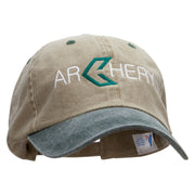 Green Arrow Archery Embroidered Pigment Dyed Wash Caps