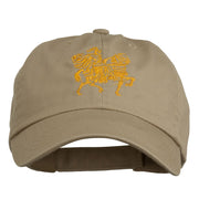 Knight on Horseback Embroidered Washed Cap