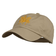 Knight on Horseback Embroidered Washed Cap