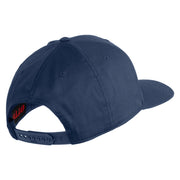 US Marine Corps Retired Emblem Embroidered Solid Cotton Twill Pro Style Cap - Navy OSFM