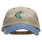 Green Arrow Archery Embroidered Pigment Dyed Wash Caps