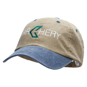 Green Arrow Archery Embroidered Pigment Dyed Wash Caps