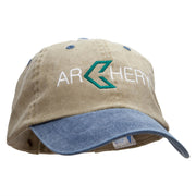 Green Arrow Archery Embroidered Pigment Dyed Wash Caps