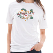 Kwanzaa is Here Graphic Design Ring Spun Combed Cotton Short Sleeve Deluxe Jersey T-Shirt