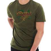 Kwanzaa is Here Graphic Design Ring Spun Combed Cotton Short Sleeve Deluxe Jersey T-Shirt