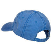 Killer Whale Embroidered Washed Cotton Cap