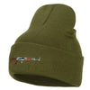 AK-47 Rifle Embroidered Long Knitted Beanie