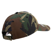Licensed Golden US Army Embroidered Enzyme Washed Camo Cap - Camo OSFM