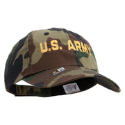 Licensed Golden US Army Embroidered Enzyme Washed Camo Cap - Camo OSFM