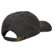 Killer Whale Embroidered Washed Cotton Cap