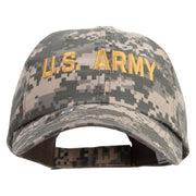 Licensed Golden US Army Embroidered Enzyme Washed Camo Cap - Digital-Camo OSFM