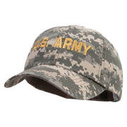 Licensed Golden US Army Embroidered Enzyme Washed Camo Cap - Digital-Camo OSFM