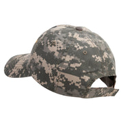 Licensed Golden US Army Embroidered Enzyme Washed Camo Cap - Digital-Camo OSFM