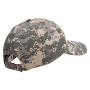 Licensed Golden US Army Embroidered Enzyme Washed Camo Cap - Digital-Camo OSFM