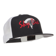 Sky Dive Embroidered Snapback Mesh Cap