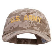 Licensed Golden US Army Embroidered Enzyme Washed Camo Cap - Desert-Digital OSFM