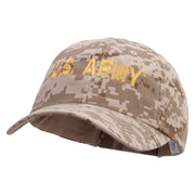 Licensed Golden US Army Embroidered Enzyme Washed Camo Cap - Desert-Digital OSFM